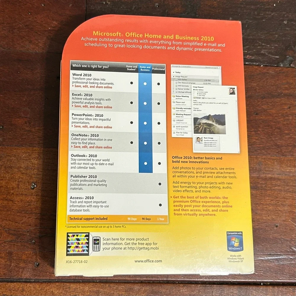 Microsoft Office Home and Buisness 2010 NEW Factory sealed Word, Excel, OneNote